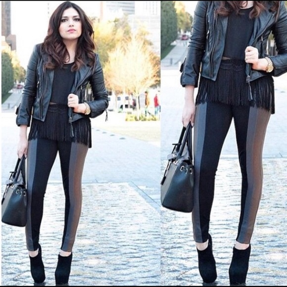Hale Bob Pants - Hale Bob Color Block Leggings